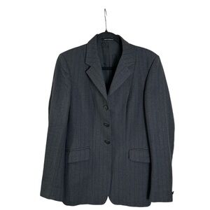 Pytchley Women’s Gray White & Blue Wool English Hunt Show Coat